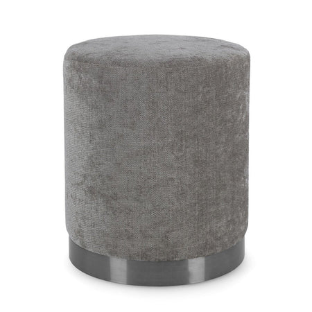 Poltrona Pouf "Ernestine" per interno, con struttura in legno di pino e mdf da Ø35 x 42h cm