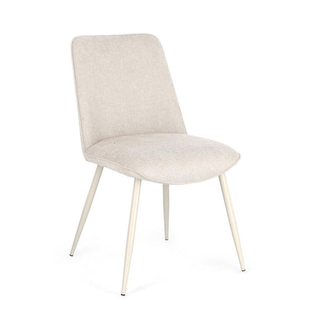 Sedia "Cora" con struttura in acciaio, per arredo interno 48 x 62 x h 84 cm