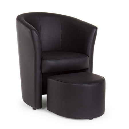 Poltrona "Rita" per interno, Struttura In Legno Di Pino E Compensato, Rivestimento In Similpelle 94% Pvc 6% Poliuretano 64,5 x 59,5 x 78h cm
