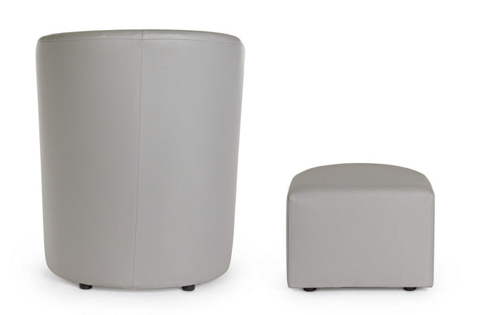 Poltrona "Rita" per interno, Struttura In Legno Di Pino E Compensato, Rivestimento In Similpelle 94% Pvc 6% Poliuretano 64,5 x 59,5 x 78h cm