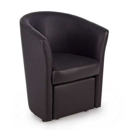 Poltrona "Rita" per interno, Struttura In Legno Di Pino E Compensato, Rivestimento In Similpelle 94% Pvc 6% Poliuretano 64,5 x 59,5 x 78h cm