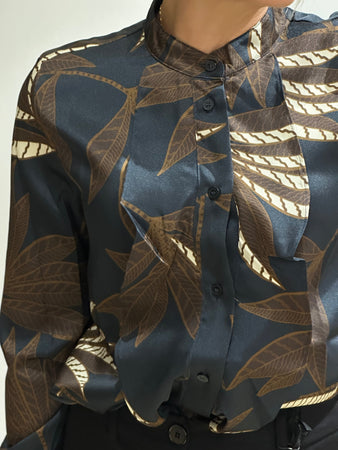 Camicia Neon twill poliestere stamp