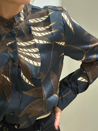 Camicia Neon twill poliestere stamp