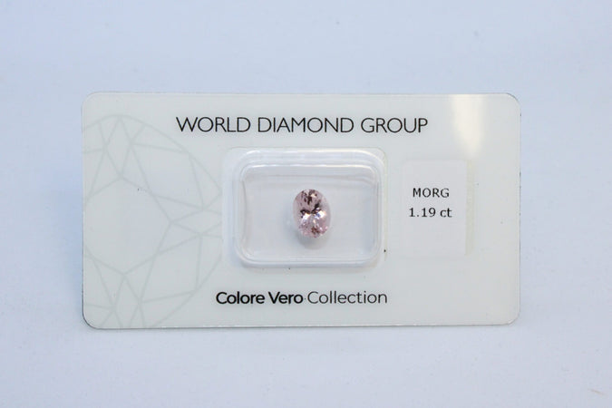 Morganite certificata WORLD DIAMOND GROUP WL02405