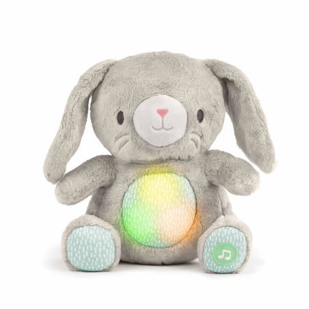 INGENUITY Sylvi, peluche a forma di coniglietto, melodie e vibrazioni rilassanti, luminoso, regalo di nascita