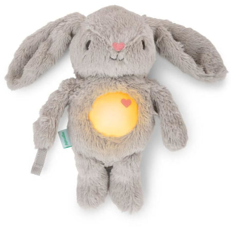 Luce notturna per bambini INGENUITY, peluche a forma di coniglio, peluche Sylvie, risponde al pianto del bambino, musicale, luminosa, rumore bianco e clip per ciuccio