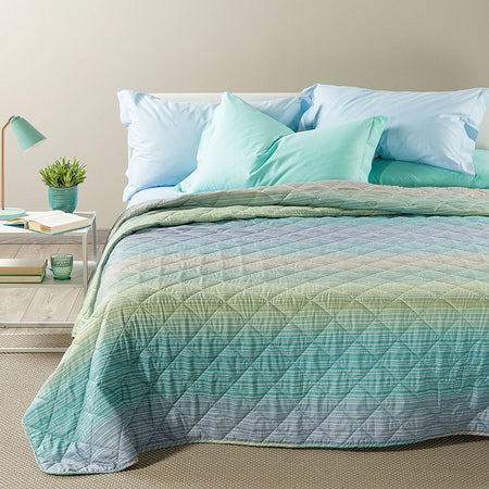 Copriletto Trapuntato In Microfibra Iride - Caleffi