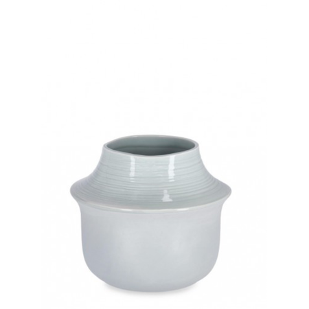 Vaso isao azzurro ceramica impermeabile internamente