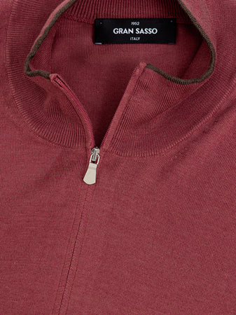 Gran Sasso Maglia con Zip a Manica Lunga da uomo