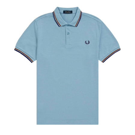 Fred Perry Polo Con Doppia Riga Uomo Regolar Fit Polo Maniche Corte Con Colletto