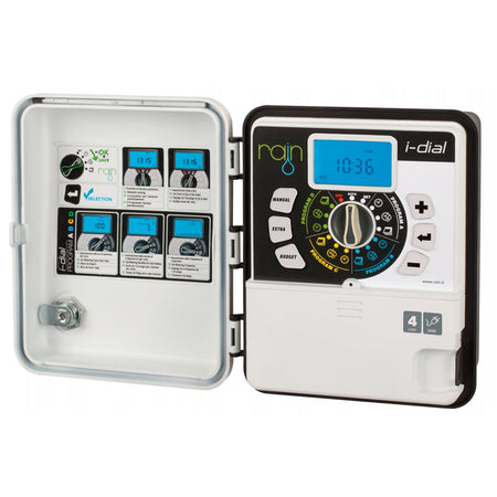 Centralina per irrigazione "I-Dial" con trasformatore e ampio display illuminato 24 volt
