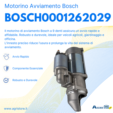 Motorino di avviamento Bosch 9DENTI