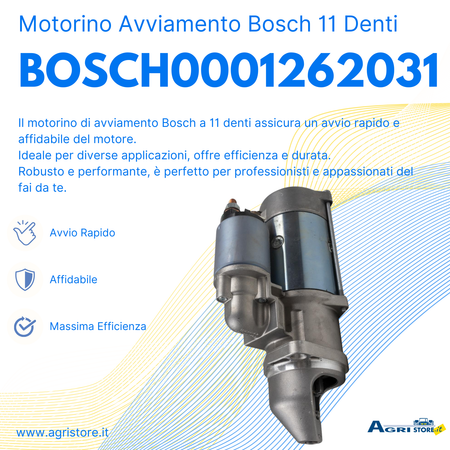 Motorino di avviamento Bosch 1DENTI