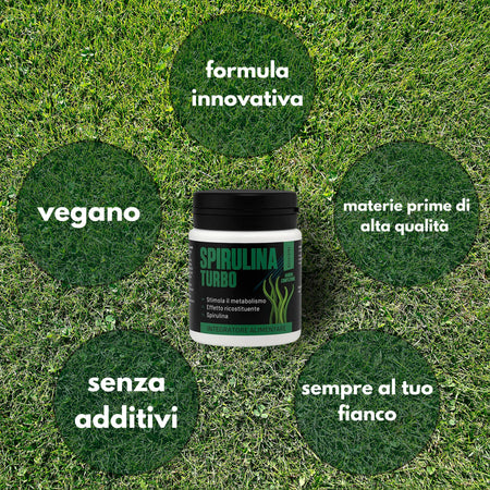 Spirulina Turbo Dimagrante – Integratore per Perdita di Peso – Riduce Fame Nervosa – Ultra Dimagrante Forte e Veloce – 60 Compresse 500mg – AlohaLabs