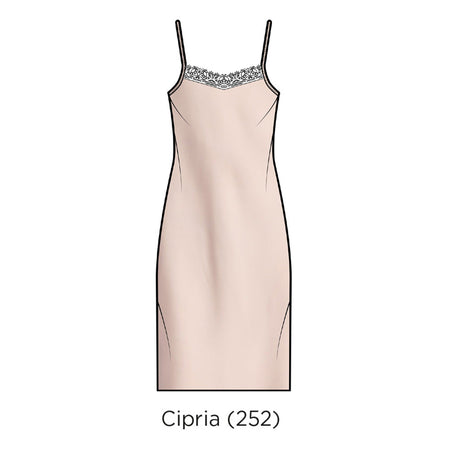 Camicia da notte donna Liu Jo DL0001 42, giromanica con merletto, tessuto elasticizzato, Made in Italy