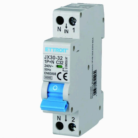 Interruttore Magnetotermico 1P+N 32A 220V 6KA | JX153260 - ElettroWatt.eu