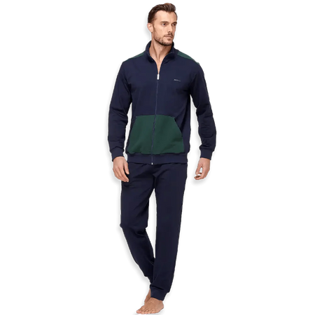 Jamas Tuta da Uomo Felpa con Zip IJ9281 S88 - Passarelli Biancheria