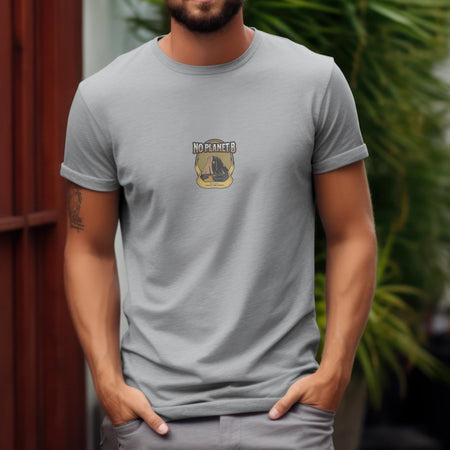 Junglo T-shirt No PlanetB Forest grey heather