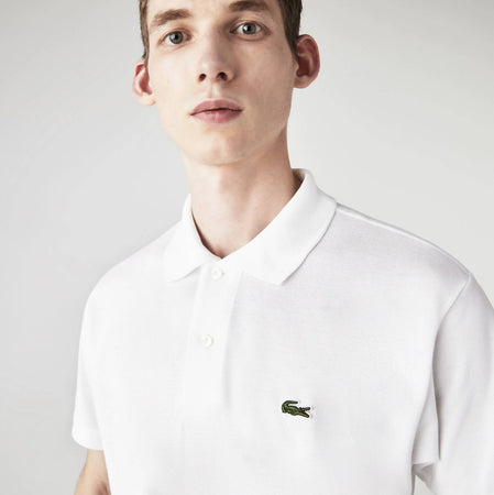 Lacoste Polo Uomo Classica Piqué Polo Tinta Unita Colletto Mezze Maniche Polo Lacoste In Petit Piqué 100% Cotone Polo Classica