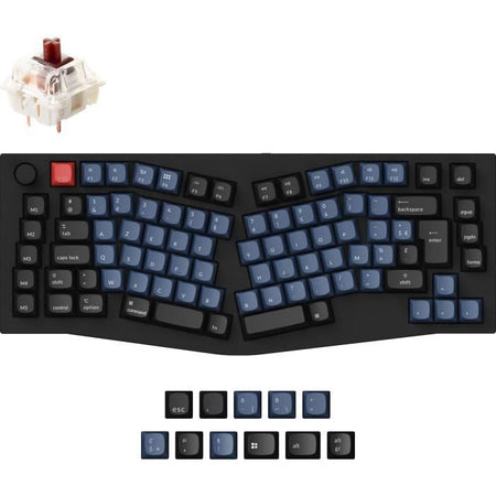 Tastiera da gioco meccanica - Interruttore meccanico marrone - KEYCHRON Q10 - ANSI - Retroilluminazione RGB
