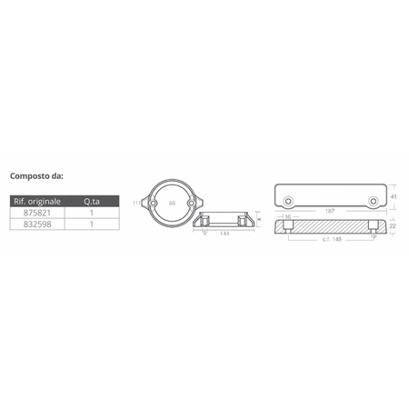 Kit Alluminio Volvo 280 Dual Prop