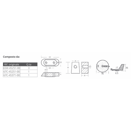 Kit Alluminio Yamaha 40-60 Hp