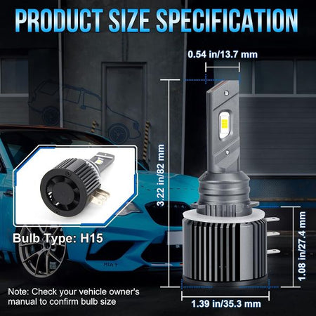 KIT LED H15 CANBUS 70W LUCI DIURNE DRL+ABBAGLIANTI 6000K VW GOLF 7 VII