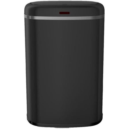 Pattumiera da cucina automatica - LOGAN - KITCHEN MOVE - 58 L - Acciaio inossidabile nero opaco con bordo