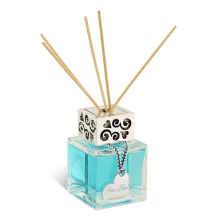 Bottiglia diffusore di profumo quadrata in vetro fragranza con bacchette Made in Italy