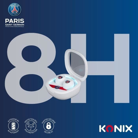 Cuffie wireless - KONIX - PSG - Durata batteria 8 h + 15 h - IPX4 - Bluetooth - Bianco