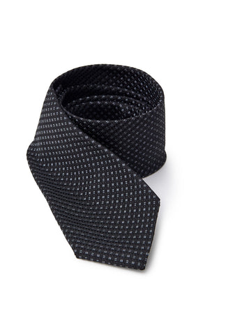 JIL SANDER Cravatta in Seta Nera 7 cm Jil Sander da uomo