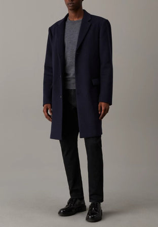 calvin klein CAPPOTTO FINE WOOL BLEND COAT da uomo