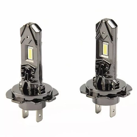 KIT LAMPADE H7 H18 1:1 LED PER AUTO 12V 50W 6000K FARI LAMPADINE MISURA ORIGINALE SUPERLUMINOSO FENDINEBBIA LUCI DIURNE