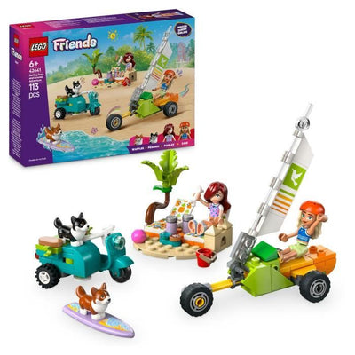 LEGO Friends 42641 Avventure con cani da surf e scooter - Giocattolo interattivo con Corgis
