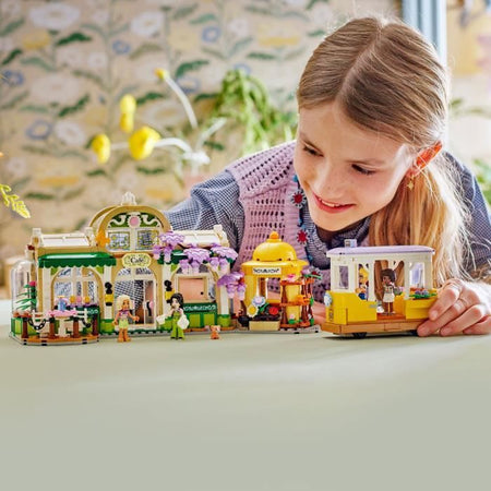 LEGO Friends 42671 Plant Cafe e Flower Stand - Set di costruzioni per bambine dai 9 anni