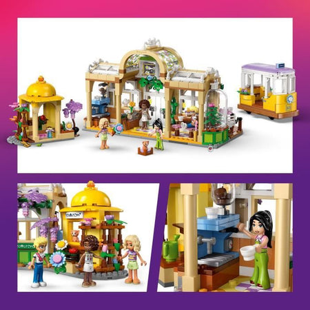 LEGO Friends 42671 Plant Cafe e Flower Stand - Set di costruzioni per bambine dai 9 anni