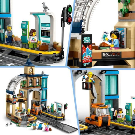 LEGO City 60469 Stazione Centrale - Set di costruzioni per bambini e bambine dai 7 anni in su