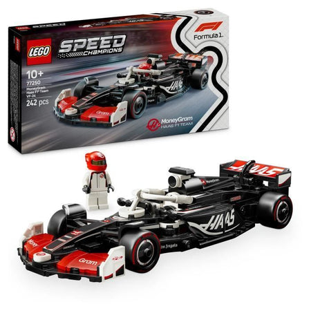 LEGO Speed Champions 77250 MoneyGram Haas Team VF-24 F1 Car - Giocattolo di 10 anni