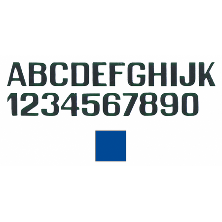 Lettere E Numeri Azzurro Mm.150