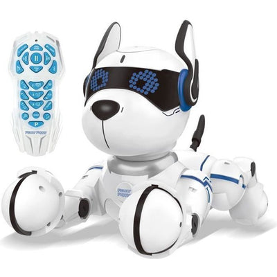 Power Puppy - Il mio cane robot intelligente programmabile e tattile con telecomando - LEXIBOOK