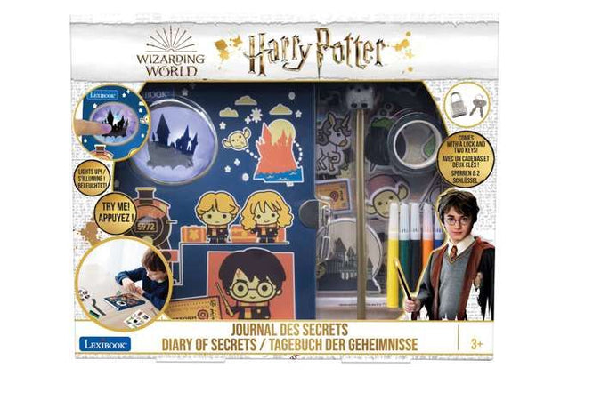 HARRY POTTER - Agenda Elettronica - Effetti luce e accessori (adesivi, bacchetta magica, pennarelli, nastro adesivo)