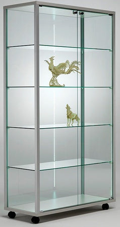Vetrina espositiva con illuminazione LED e piani regolabili cm. 100,2x53,7x183,5h