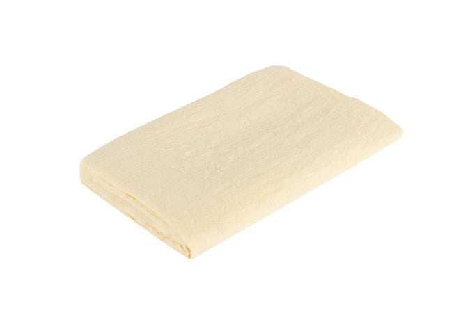 Tovaglia da tavola in 100% puro lino lavato delavè stone washed morbido resistente elegante made in italy   GIALLO PASTELLO - Vanita di raso