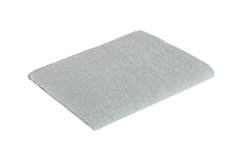 Runner da tavola in 100% puro lino lavato delavè stone washed morbido resistente elegante made in italy GRIGIO - Vanita di raso