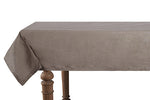 Tovaglia da tavola in 100% puro lino lavato delavè stone washed morbido resistente elegante made in italy  TORTORA - Vanita di raso