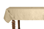 Tovaglia da tavola in 100% puro lino lavato delavè stone washed morbido resistente elegante made in italy  SABBIA - Vanita di raso