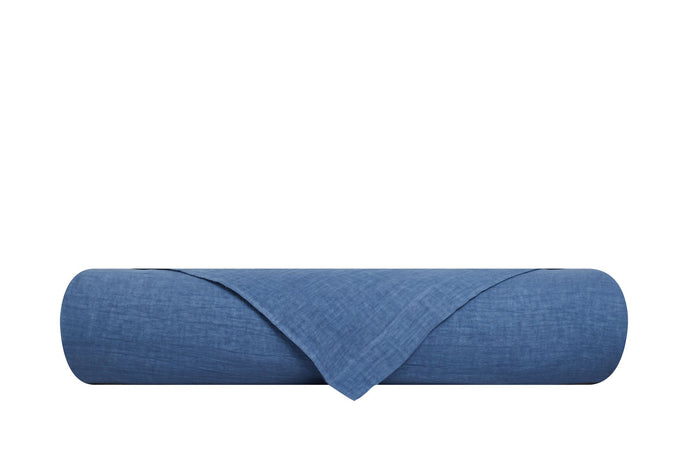 Parure copripiumino in puro lino stone washed Bluette