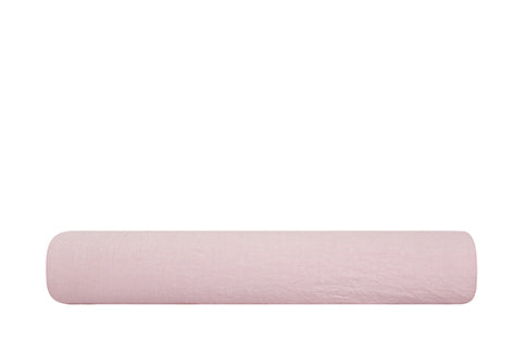 Lenzuolo sotto con angoli in puro lino stonewashed Rosa