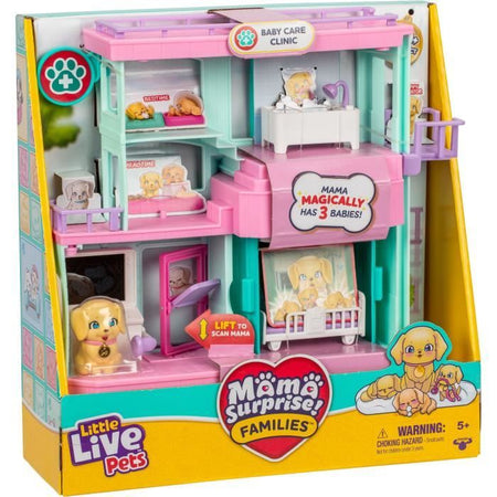 Clinica Veterinaria - PICCOLI ANIMALI VIVI - Mama Surprise - Accessori Inclusi - Parto Magico