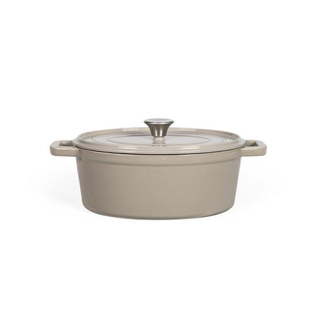 Casseruola ovale in ghisa - Livoo - MEP129G - Grigio